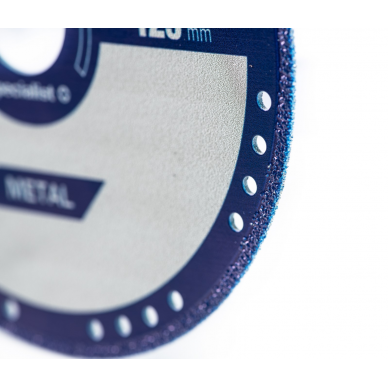 Deimantinis pj. diskas metalui 125x1,4x22,23 mm 2 Deimantinis pj. diskas metalui 125x1,4x22,23 mm 2