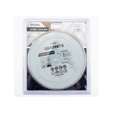 Deimantinis pjovimo diskas, 230 x 22,2 mm, šlapiam pjovimui 1 Deimantinis pjovimo diskas, 230 x 22,2 mm, šlapiam pjovimui 1