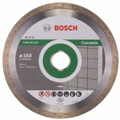 Deimantinis pjovimo diskas Bosch keramikai 150mm; 22,23mm