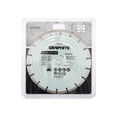 Deimantinis segmentinis pjovimo diskas, 230 x 22,2 mm, sausam ir šlapiam pjovimui 1 Deimantinis segmentinis pjovimo diskas, 230 x 22,2 mm, sausam ir šlapiam pjovimui 1