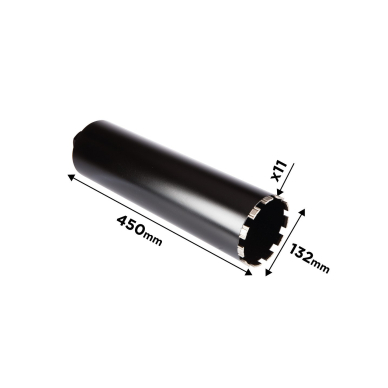 Deimantinis skylių pjūklas 58G540 132×450mm×11T 7