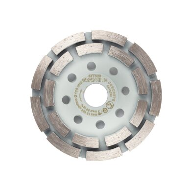 Deimantinis šlifavimo diskas, 2 segmentai, 115 x 22,2 mm, sausa