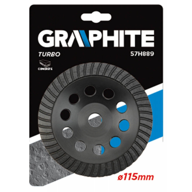 Deimantinis šlifavimo diskas115x5x22,2mm turbo 1