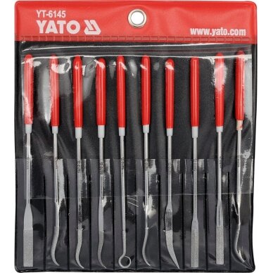 Deimantinių dildelių rinkinys | 3x140x25 mm | 10 vnt. (YT-6145) Deimantinių dildelių rinkinys | 3x140x25 mm | 10 vnt. (YT-6145)