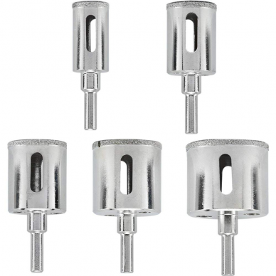 Deimantinių karūnų rinkinys Essen tools, 25-41 mm, 5 vnt 1 Deimantinių karūnų rinkinys Essen tools, 25-41 mm, 5 vnt 1
