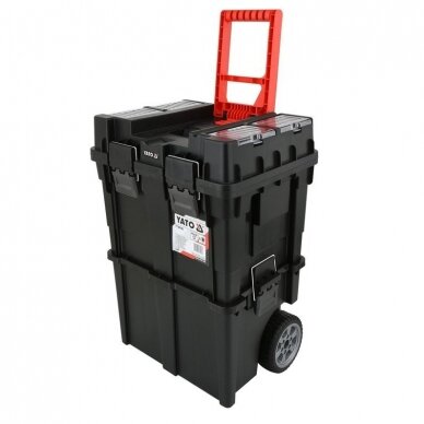Dėžė įrankiams ant ratukų Yato YT-09160, 2-jų dalių Dėžė įrankiams ant ratukų Yato YT-09160, 2-jų dalių