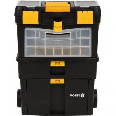 Dėžė įrankiams ant ratukų su išimamomis dėžutėmis Vorel 78734 4