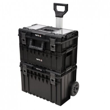 Dėžė įrankiams ant ratukų Yato YT-09161, 3-jų dalių Dėžė įrankiams ant ratukų Yato YT-09161, 3-jų dalių