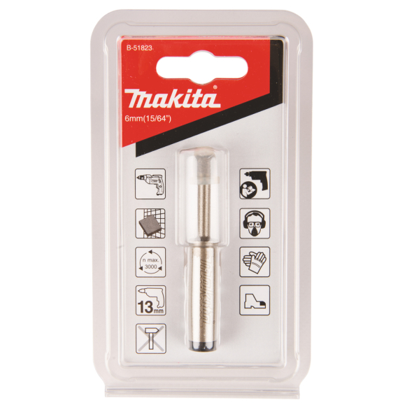 Deimantinis grąžtas keraminėms plytelėms Makita B-51823, 6 mm 1