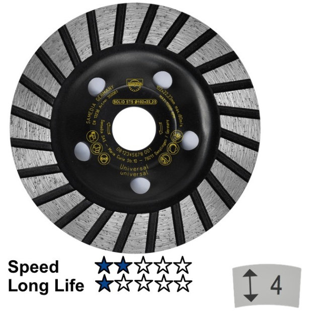 Deim. šlif.lėkšt. „SAMEDIA" STS125x22 mm Deim. šlif.lėkšt. „SAMEDIA" STS125x22 mm