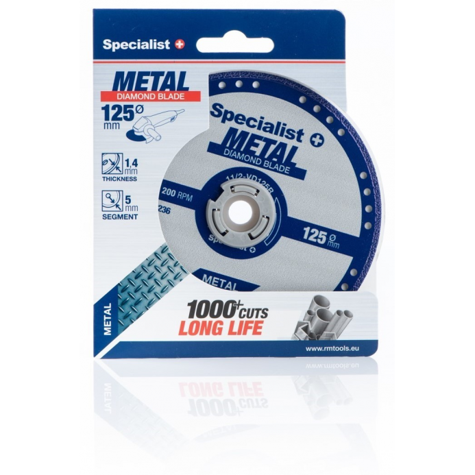 Deimantinis pj. diskas metalui 125x1,4x22,23 mm 4