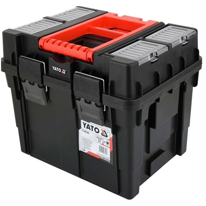 Dėžė įrankiams ant ratukų Yato YT-09160, 2-jų dalių 1 Dėžė įrankiams ant ratukų Yato YT-09160, 2-jų dalių 1