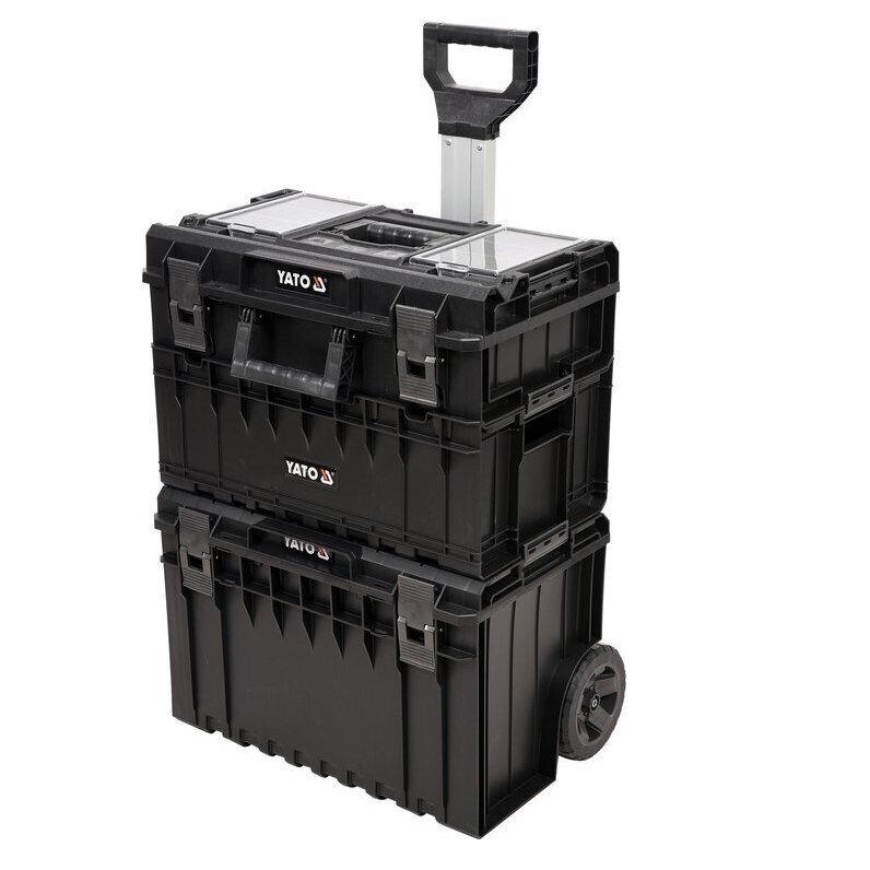 Dėžė įrankiams ant ratukų Yato YT-09161, 3-jų dalių Dėžė įrankiams ant ratukų Yato YT-09161, 3-jų dalių