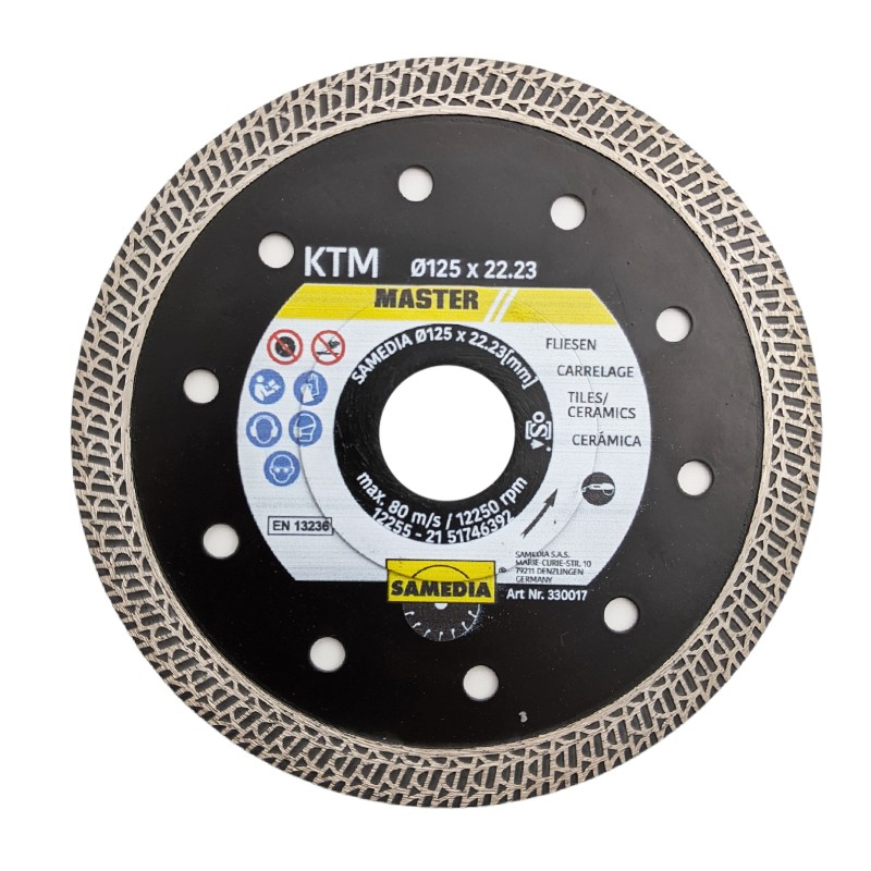 Deim. dis. „SAMEDIA" KTM 125x22,2/1,4 mm Deim. dis. „SAMEDIA" KTM 125x22,2/1,4 mm
