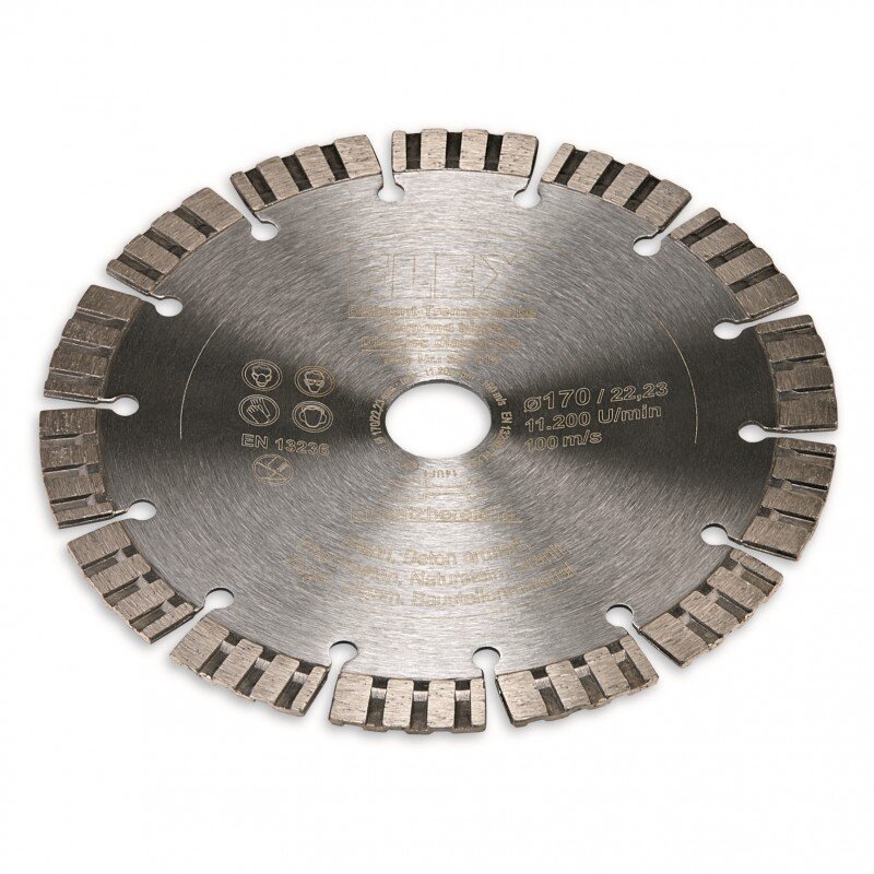 Deimantinis diskas akmeniui FLEX 170x22,2mm CS60 Deimantinis diskas akmeniui FLEX 170x22,2mm CS60