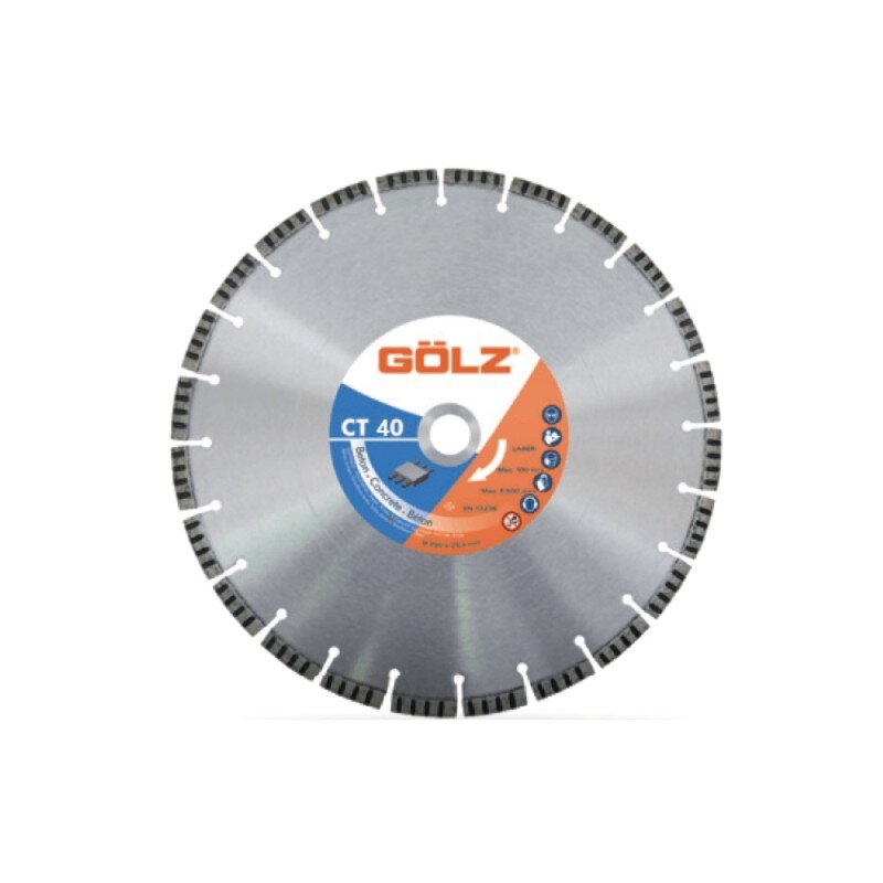 Deimantinis diskas betonui GOLZ CT40 (LB40) Ø500x25,4 Deimantinis diskas betonui GOLZ CT40 (LB40) Ø500x25,4