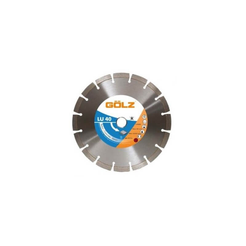 Deimantinis diskas betonui GOLZ LU40 150x22.2mm
