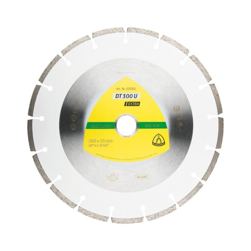 Deimantinis pjovimo diskas betonui KLINGSPOR DT 300 U 350mm