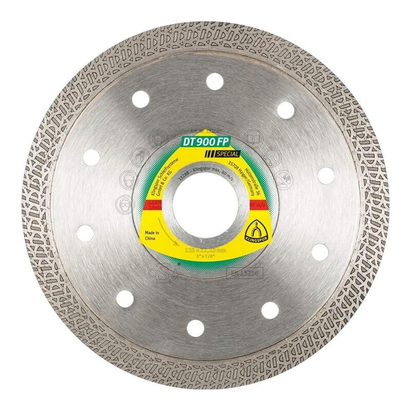 Deimantinis pjovimo diskas KLINGSPOR DT 900 FP 125mm Deimantinis pjovimo diskas KLINGSPOR DT 900 FP 125mm