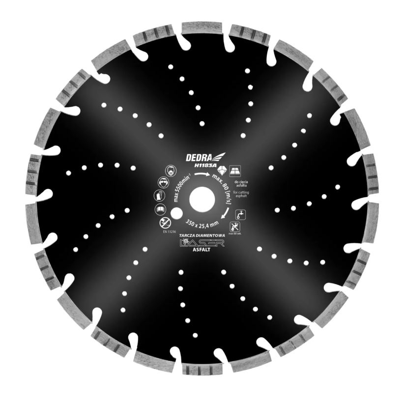 Deimantinis pjovimo diskas DEDRA H1183A, 350x25,4 mm Deimantinis pjovimo diskas DEDRA H1183A, 350x25,4 mm