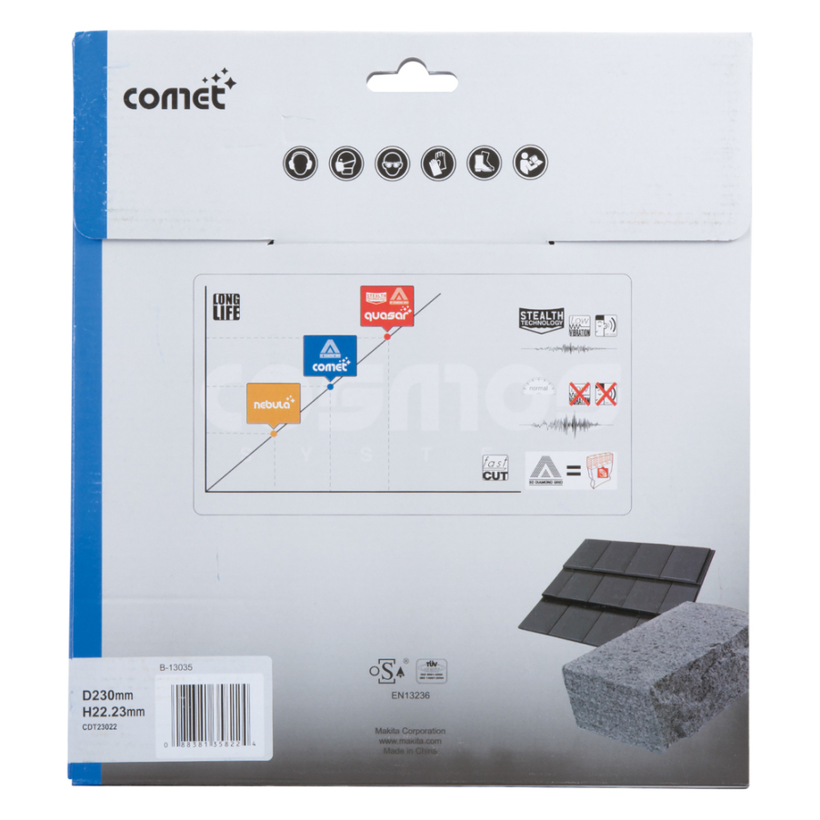 Deimantinis diskas Makita B-13035, 230mm COMET 3 Deimantinis diskas Makita B-13035, 230mm COMET 3