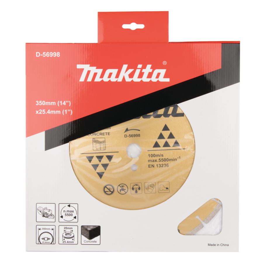 Deim. diskas betonui Makita D-56998, 350/25,4 mm 1 Deim. diskas betonui Makita D-56998, 350/25,4 mm 1