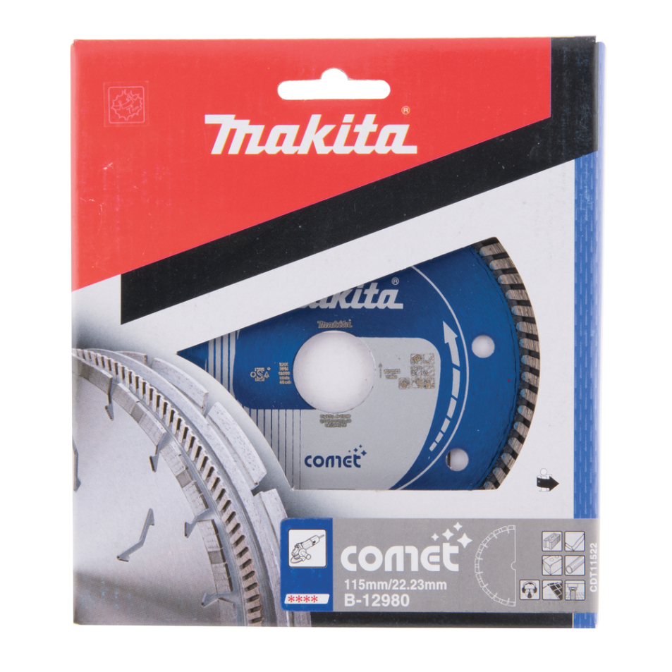 Deimantinis diskas Makita B-12980, 115mm COMET 1 Deimantinis diskas Makita B-12980, 115mm COMET 1