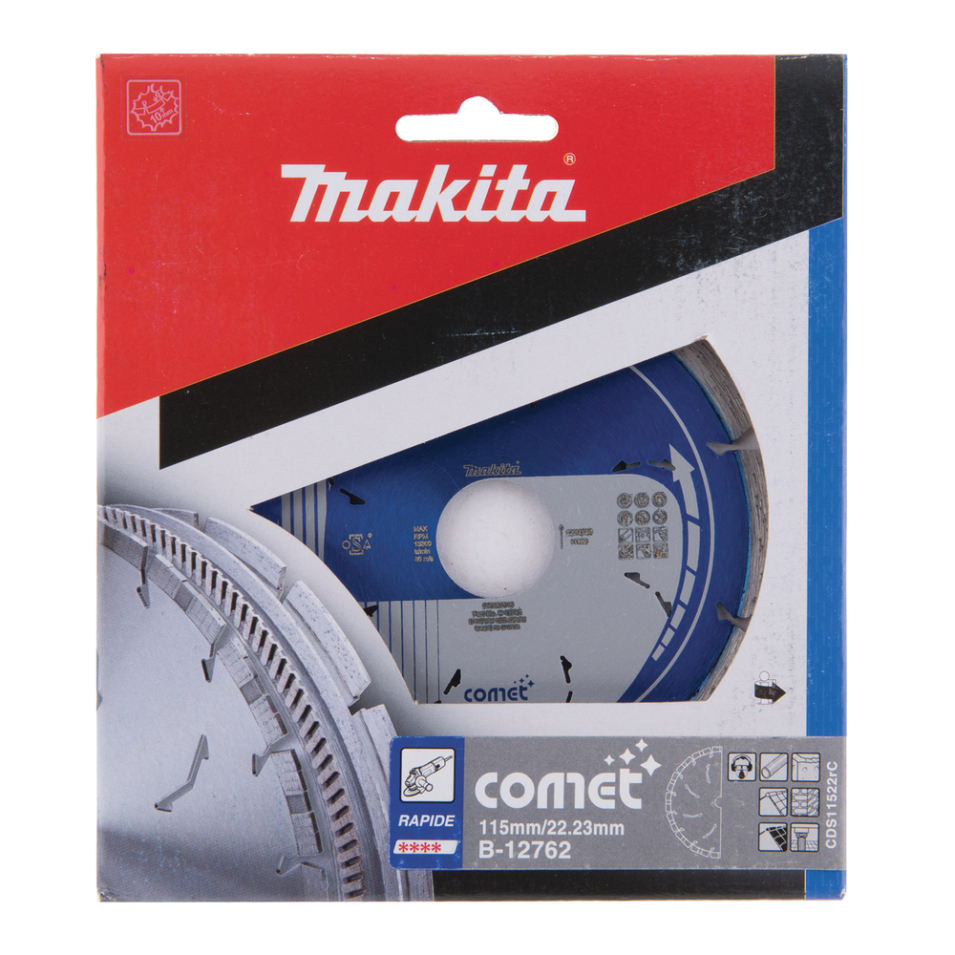 Deimantinis diskas Makita B-12762, 115mm COMET RAPID 2 Deimantinis diskas Makita B-12762, 115mm COMET RAPID 2