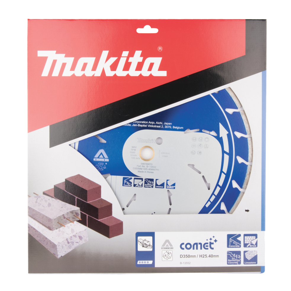 Deimantinis diskas Makita B-13552, 350mm COMET RAPID 2 Deimantinis diskas Makita B-13552, 350mm COMET RAPID 2