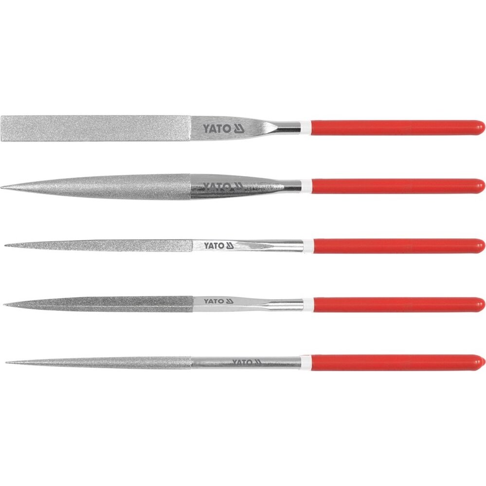 Deimantinių dildelių rinkinys | 5x180x70 mm | 5 vnt. (YT-6156)