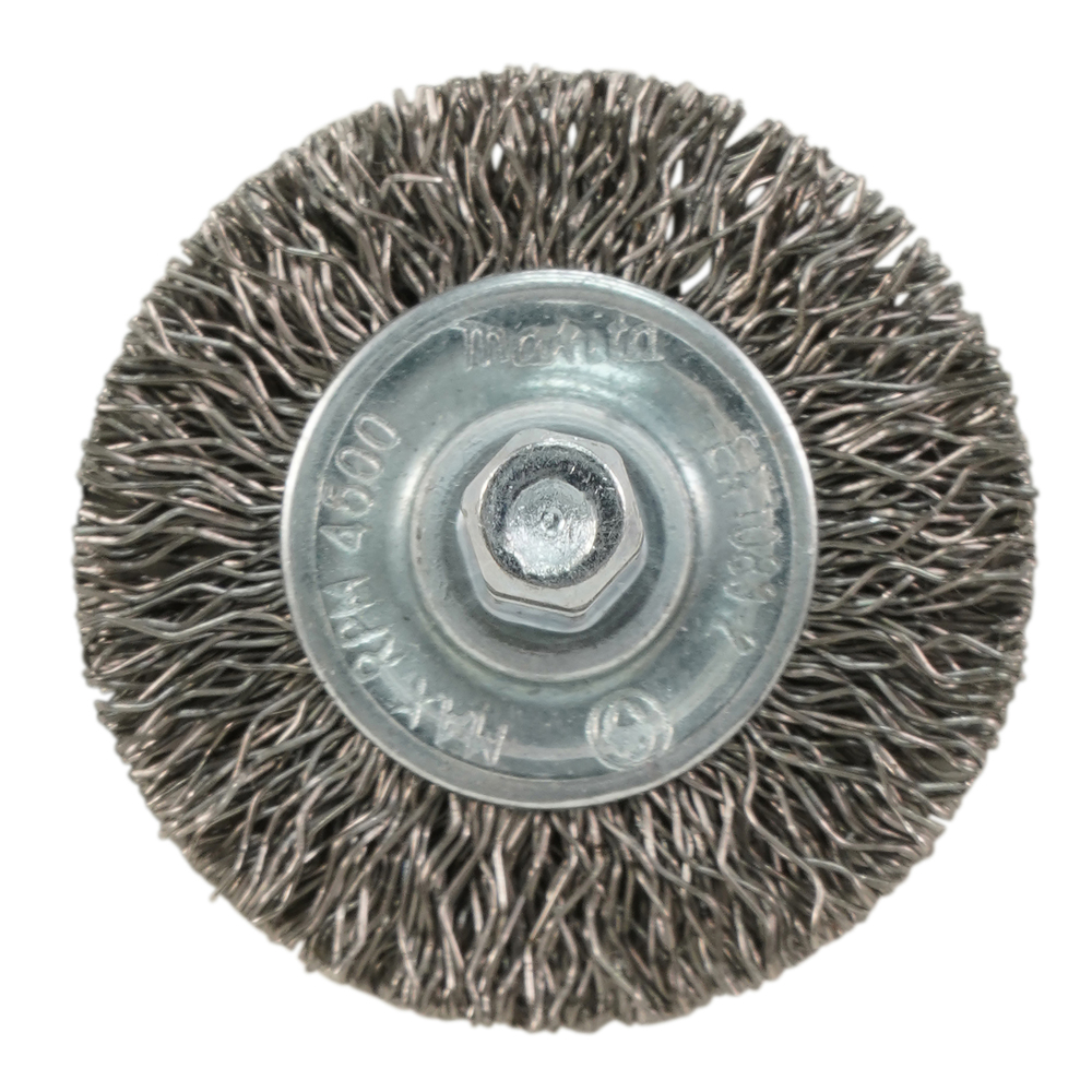 Disko formos šveitimo šepetys Makita D-76607, 38mm, su 1/4'' šešiakampiu antgaliu 2 Disko formos šveitimo šepetys Makita D-76607, 38mm, su 1/4'' šešiakampiu antgaliu 2