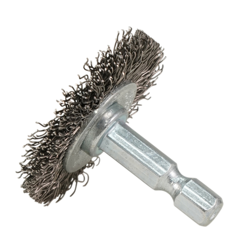 Disko formos šveitimo šepetys Makita D-76607, 38mm, su 1/4'' šešiakampiu antgaliu 3 Disko formos šveitimo šepetys Makita D-76607, 38mm, su 1/4'' šešiakampiu antgaliu 3