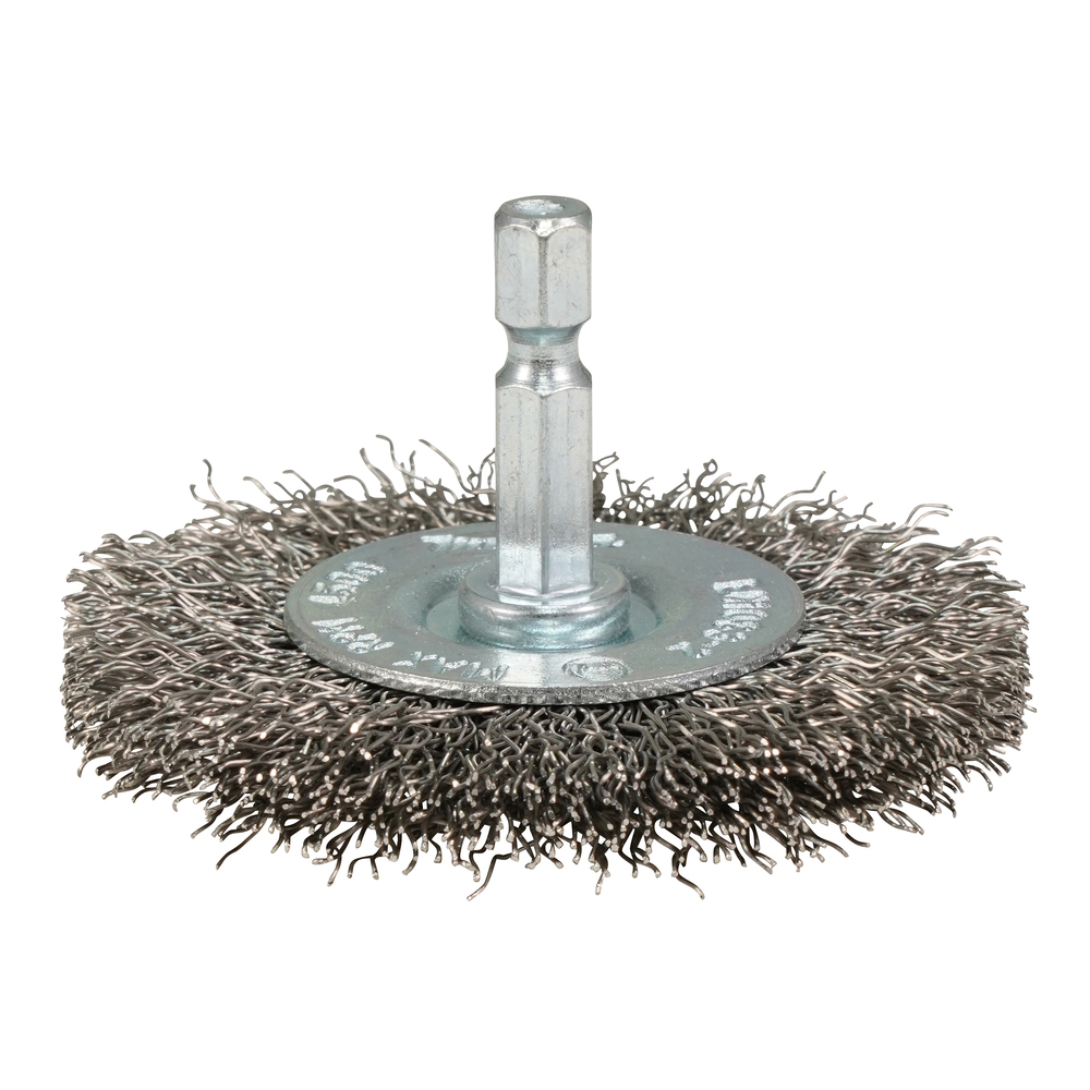 Disko formos šveitimo šepetys Makita D-76629, 63mm, su 1/4'' šešiakampiu antgaliu Disko formos šveitimo šepetys Makita D-76629, 63mm, su 1/4'' šešiakampiu antgaliu