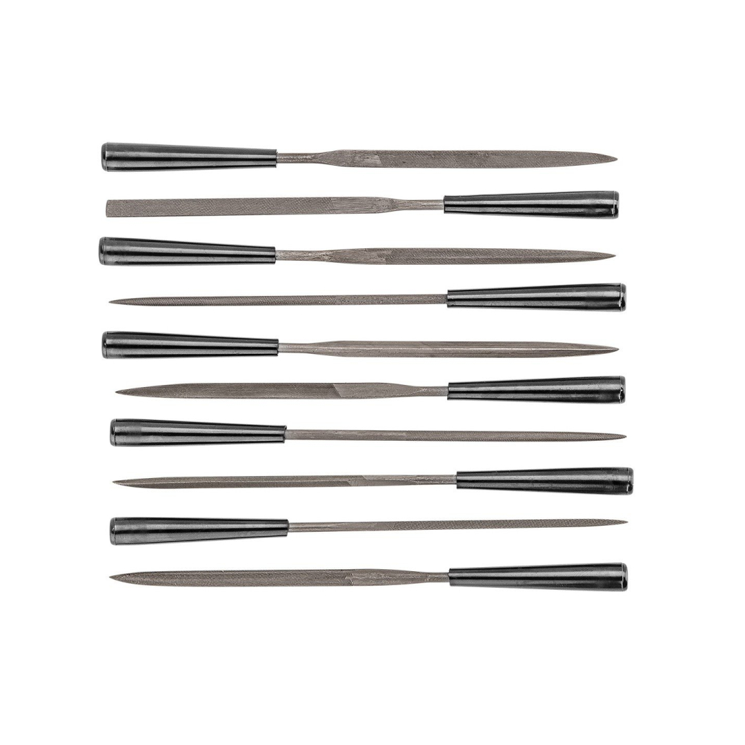 Dildė adatinė, metalui, komplekte 10 vnt.