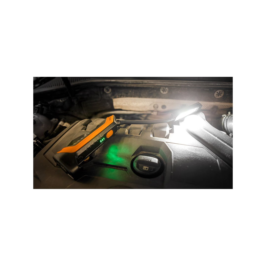 Dirbtuvių lempa įkraunama 400 lm COB + žibintuvėlis 4 Dirbtuvių lempa įkraunama 400 lm COB + žibintuvėlis 4