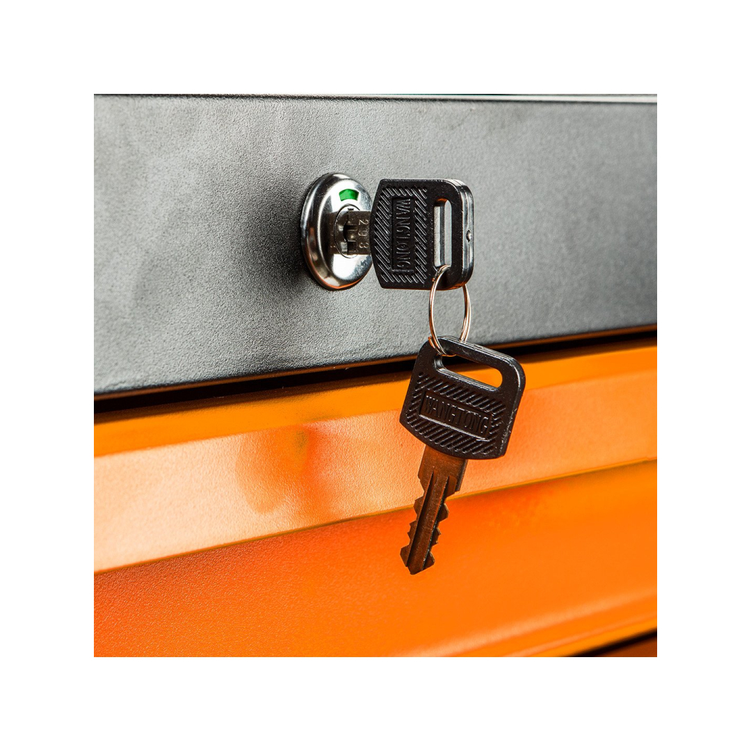 Dirbtuvių spintelė NEO, 7 stalčiai + 129 įrankiai 6 Dirbtuvių spintelė NEO, 7 stalčiai + 129 įrankiai 6