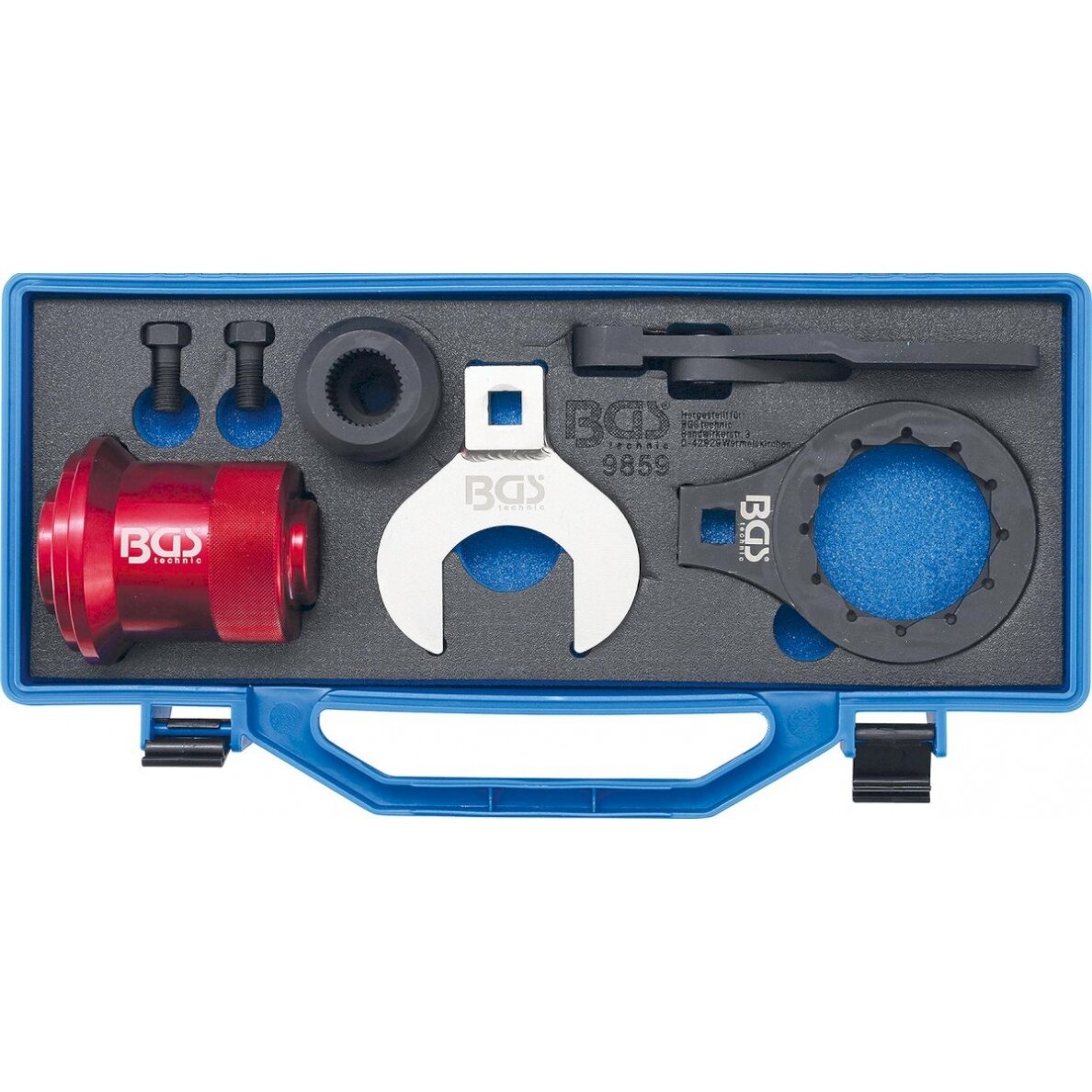 Diferencialo flanšo ir įdėjimo veržlės įrankių rinkinys | BMW E70, E82, E90, E91, E92, E93 (9859) Diferencialo flanšo ir įdėjimo veržlės įrankių rinkinys | BMW E70, E82, E90, E91, E92, E93 (9859)