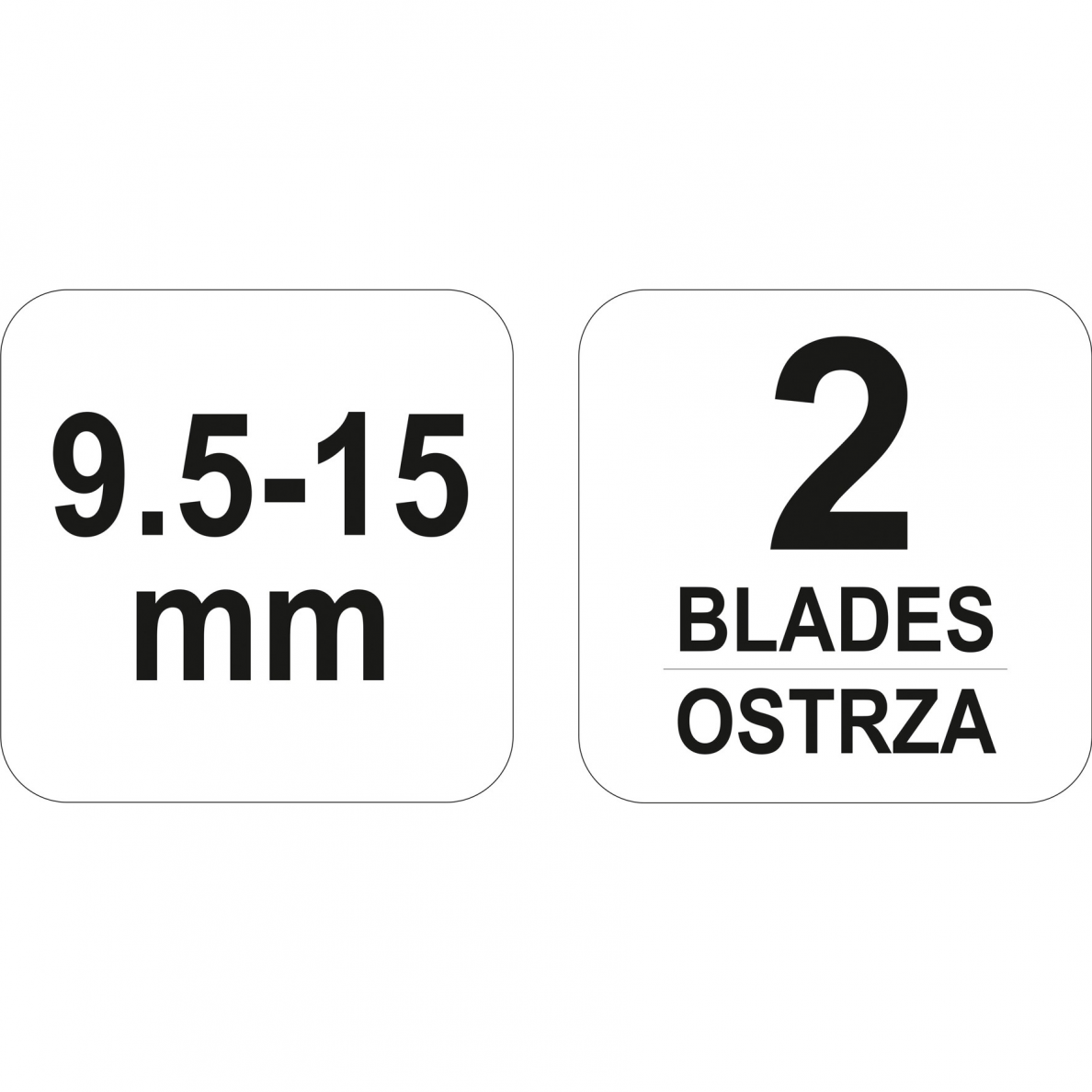 Oblius gipso plokščių kraštams Yato, 2 peiliai 4 Oblius gipso plokščių kraštams Yato, 2 peiliai 4