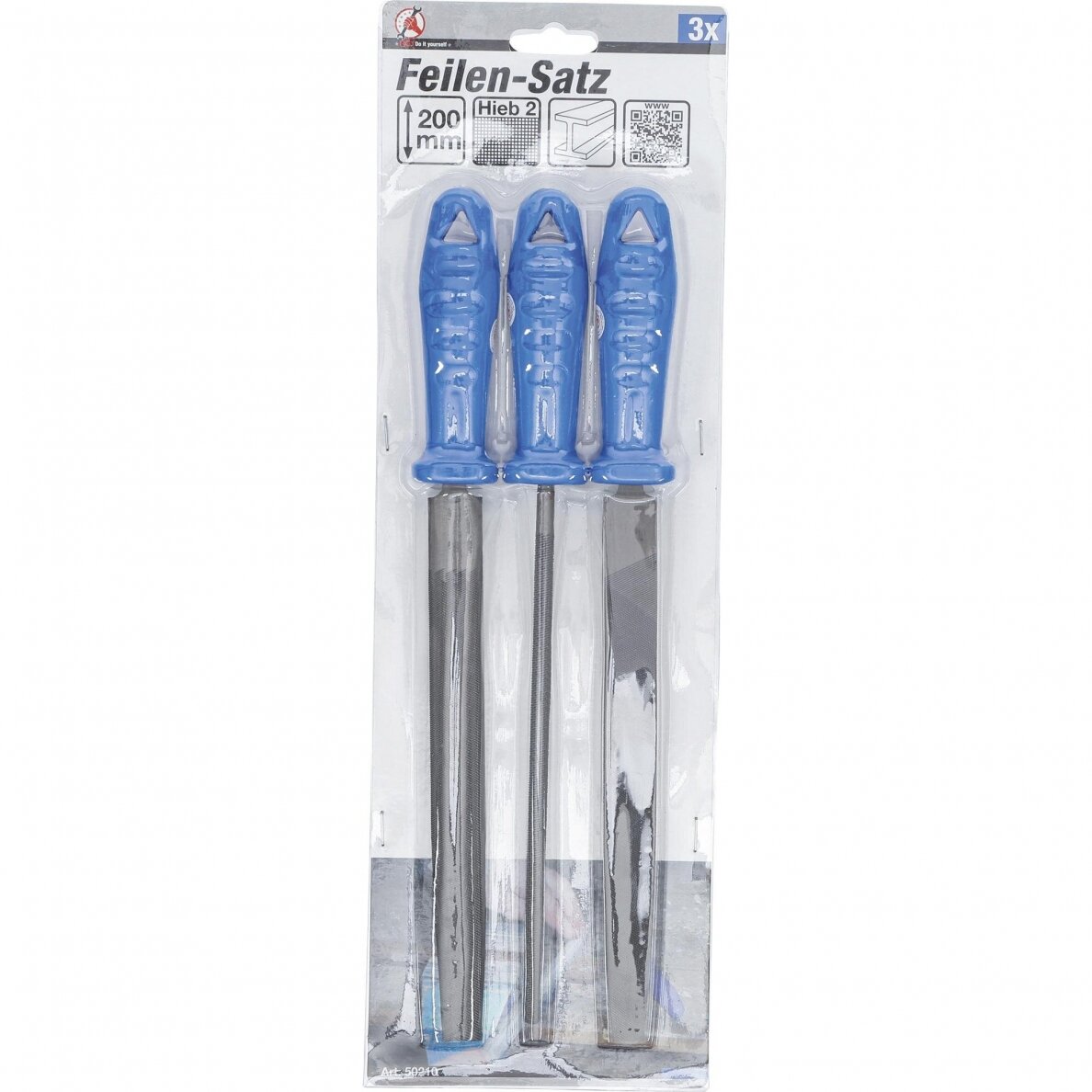 Dildžių metalui rinkinys | 200 mm | 3 vnt. (50210) 1