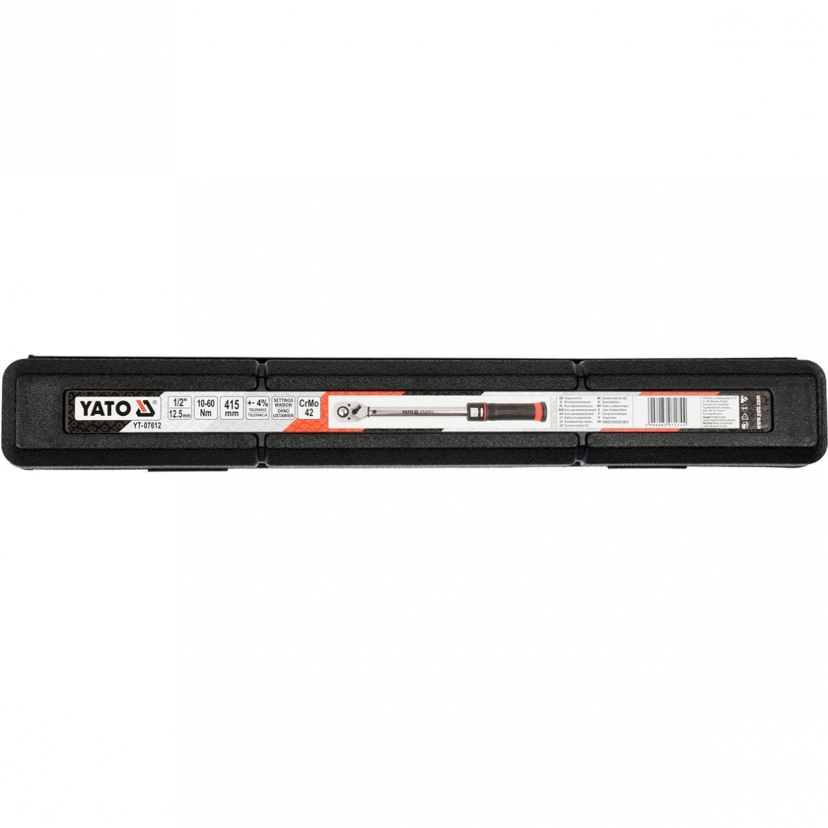 Dinamometrinis raktas su skale Yato, 12,5 mm (1/2"), 10 - 60 Nm 4