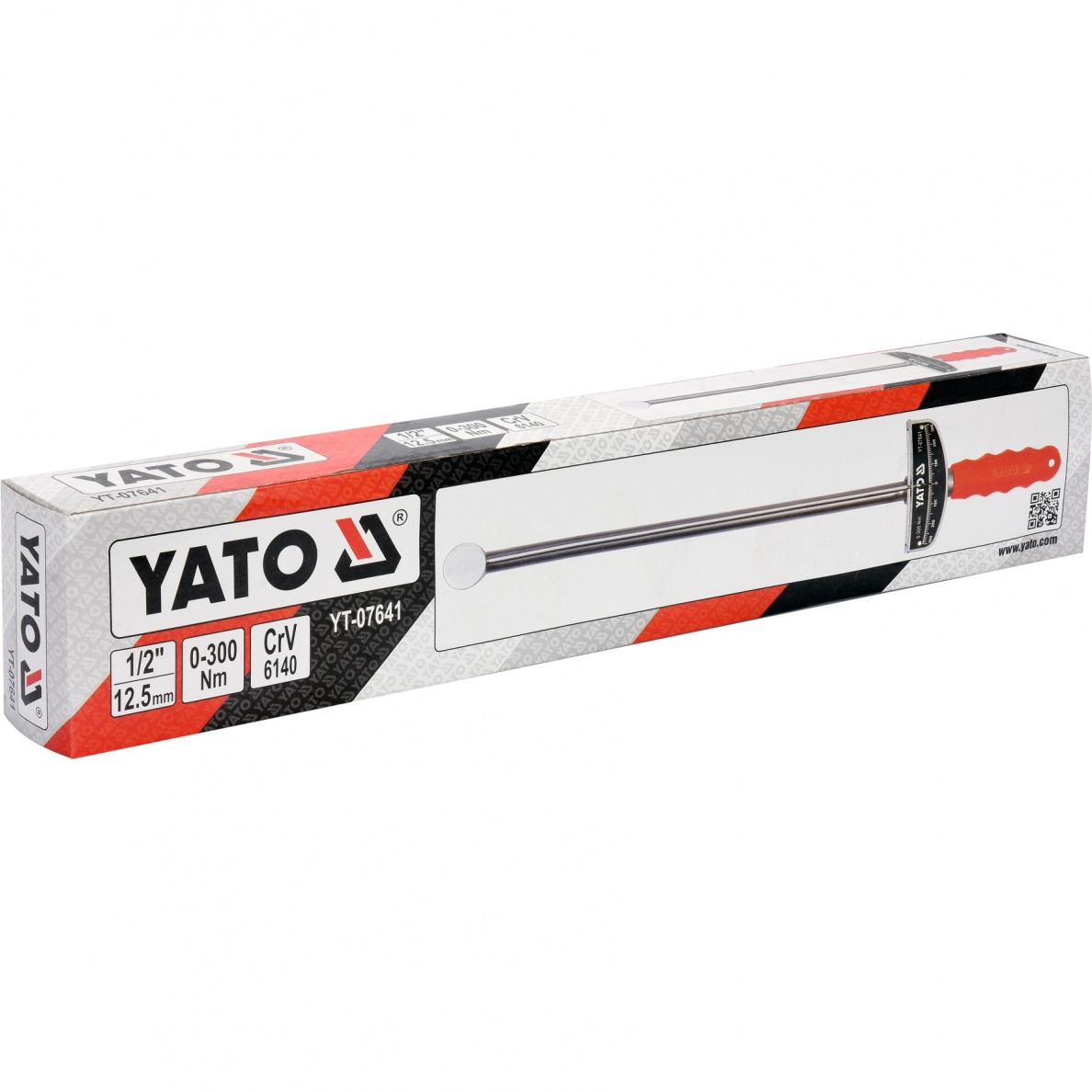 Dinamometrinis švytuoklinis raktas Yato, 1/2", 0-300 Nm 1 Dinamometrinis švytuoklinis raktas Yato, 1/2", 0-300 Nm 1