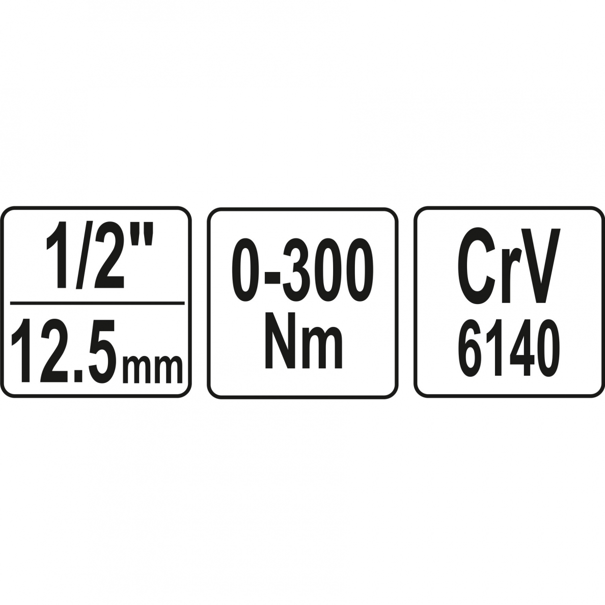 Dinamometrinis švytuoklinis raktas Yato, 1/2", 0-300 Nm 2 Dinamometrinis švytuoklinis raktas Yato, 1/2", 0-300 Nm 2