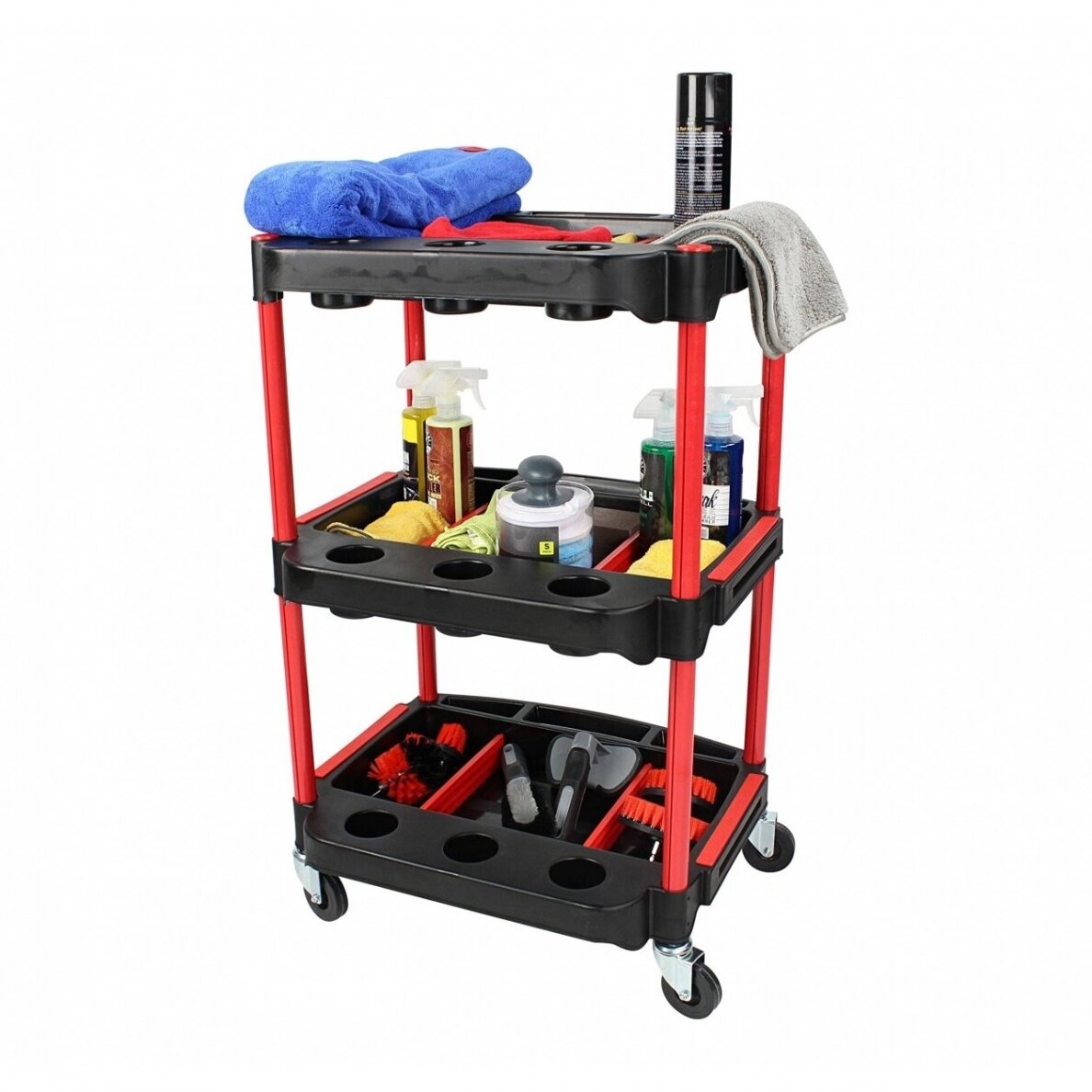 Dirbtuvių vežimėlis | 3 lygių kompozitas su dalių saugykla | + 2 perforacijos su 8 kabliukais (WT3P) 1 Dirbtuvių vežimėlis | 3 lygių kompozitas su dalių saugykla | + 2 perforacijos su 8 kabliukais (WT3P) 1