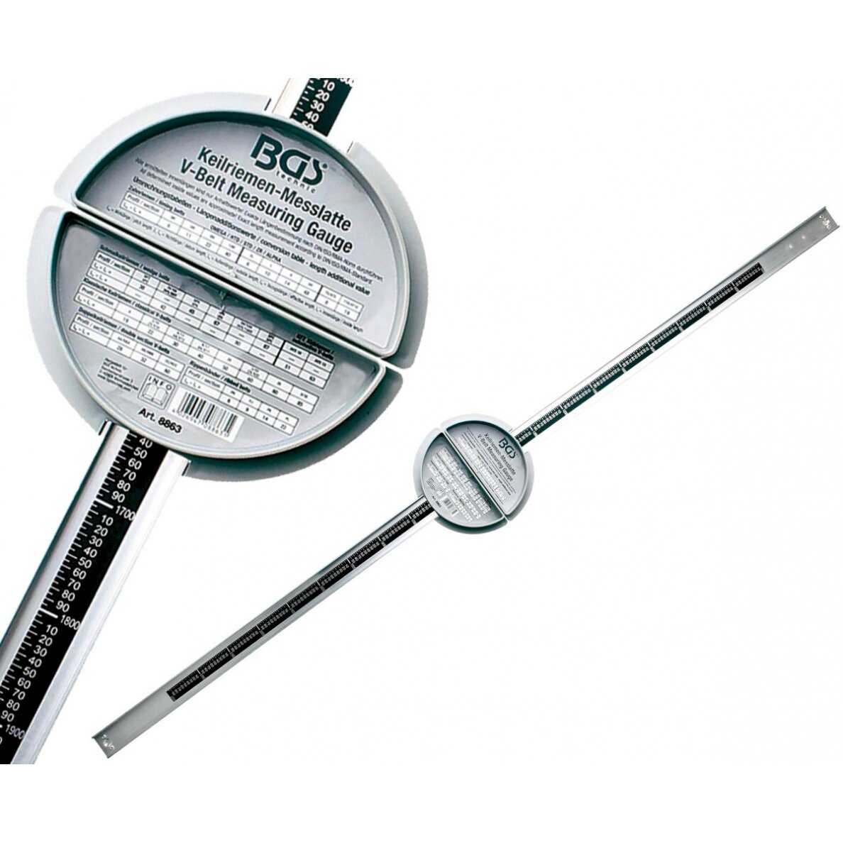 Diržo išmatavimo prietaisas | 500 - 2500 mm (8863) Diržo išmatavimo prietaisas | 500 - 2500 mm (8863)