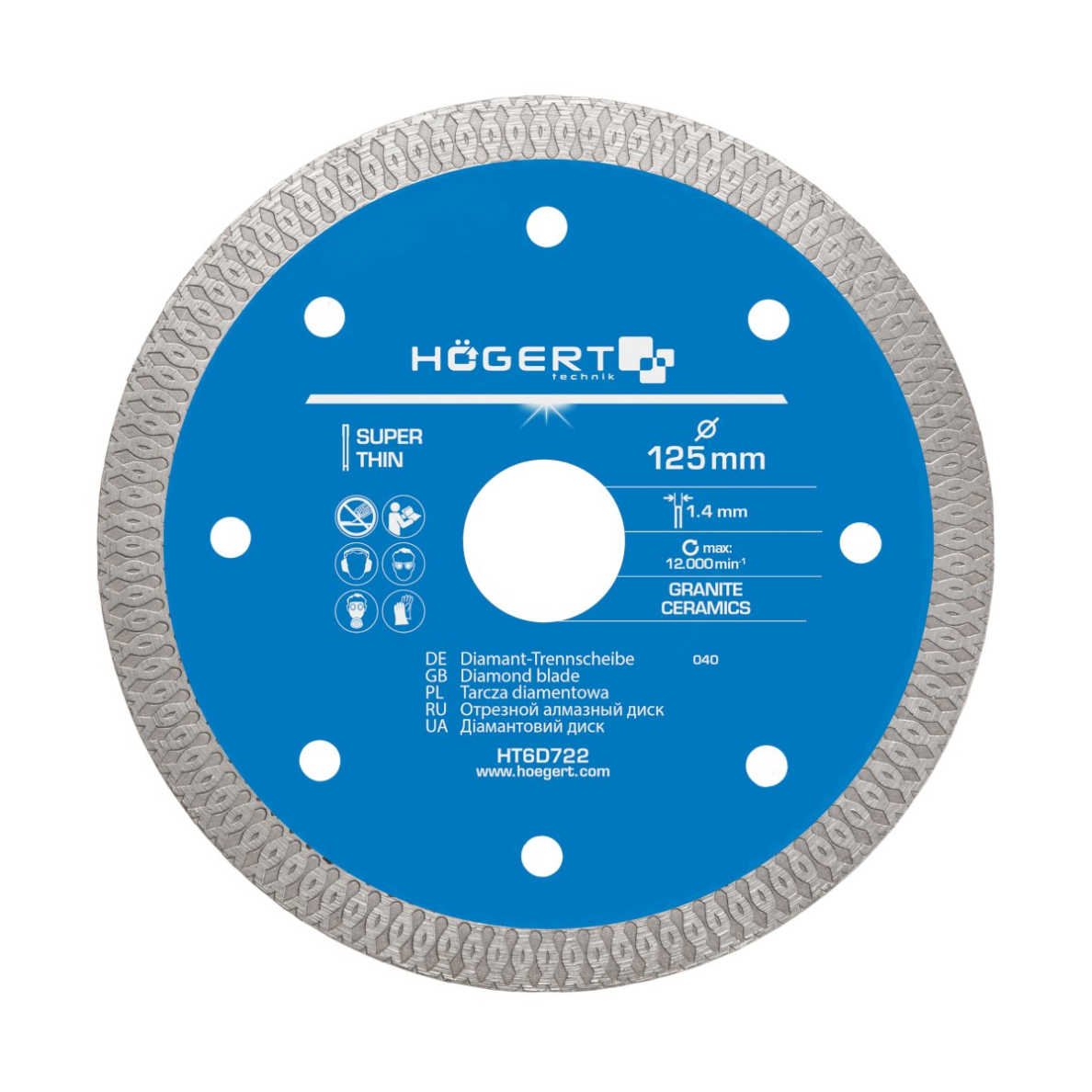 Diskas deimantinis 125 mm