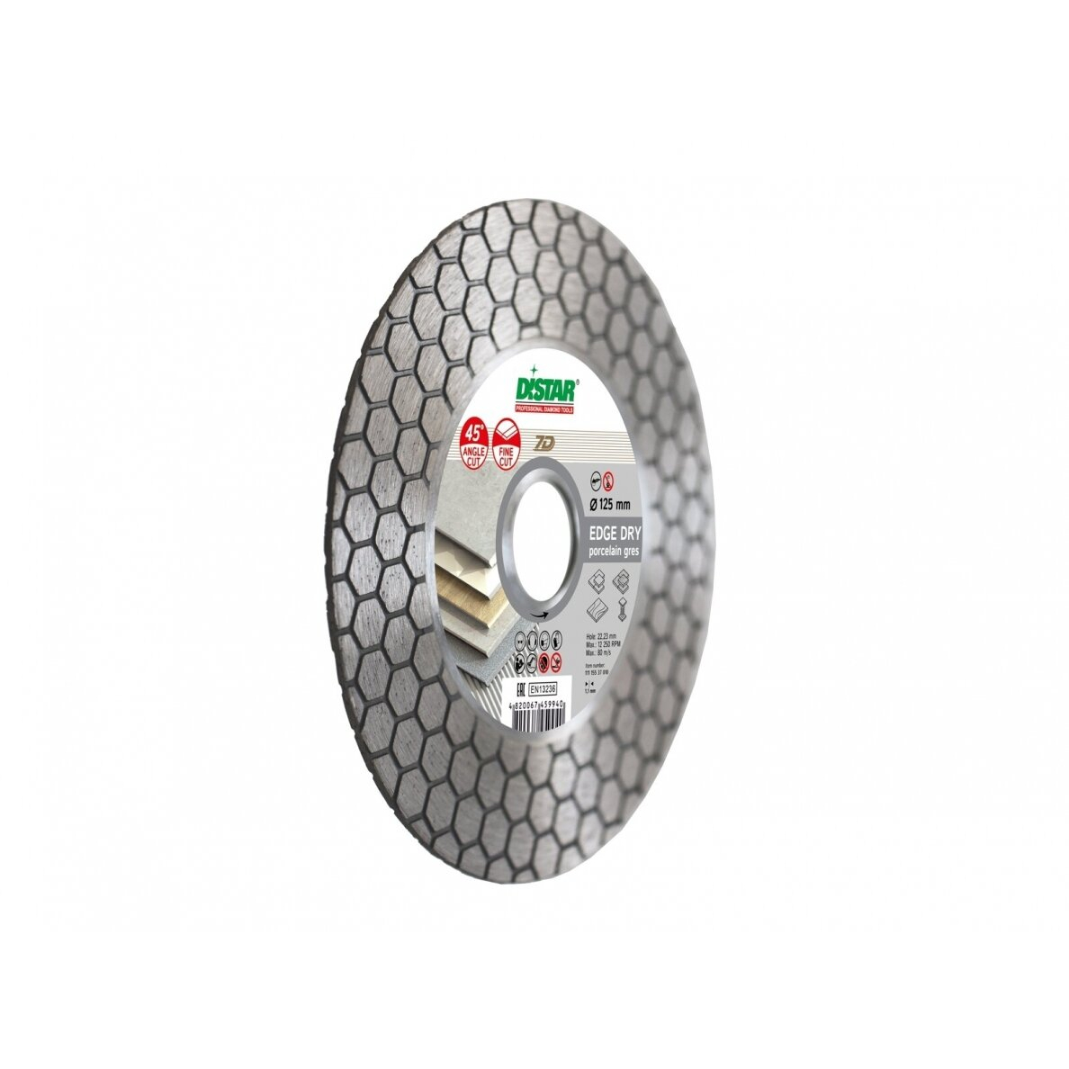 DISTAR EDGE DRY deimantinis diskas plytelėms, 115mm (11115546009) 2 DISTAR EDGE DRY deimantinis diskas plytelėms, 115mm (11115546009) 2