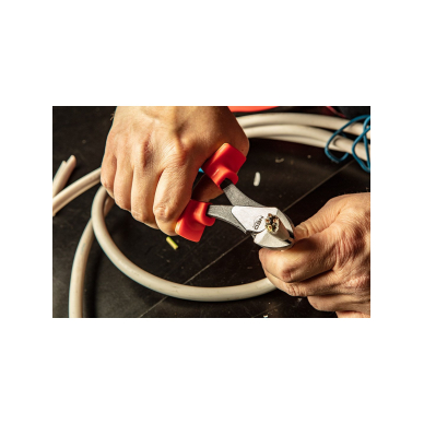 Didelės galvutės įstrižinės replės VDE 180mm (7''), crv, poliruotos 1