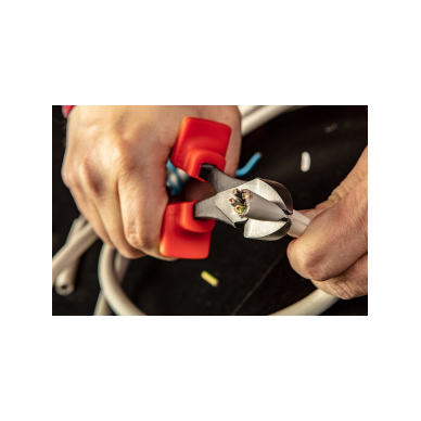 Didelės galvutės įstrižinės replės VDE 180mm (7''), crv, poliruotos 2