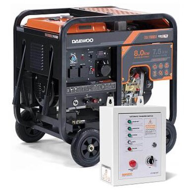 Dyzelinis generatorius DAEWOO DDAE 11000XE, 7.5kW, + automatinio valdymo blokas ATS15-DDAE Dyzelinis generatorius DAEWOO DDAE 11000XE, 7.5kW, + automatinio valdymo blokas ATS15-DDAE