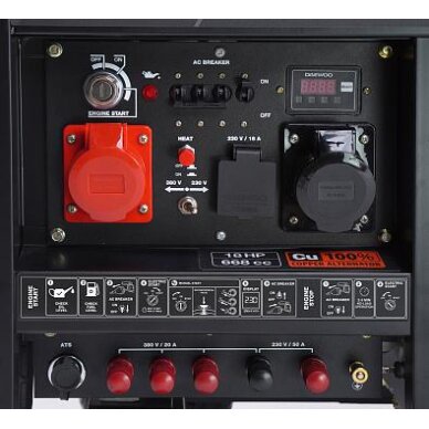 Dyzelinis generatorius DAEWOO DDAE 9000DXE-3, 6.0 kW 7
